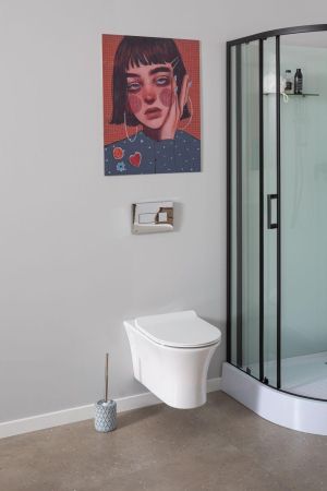 Унитаз подвесной Aquanet Rimless Roll-W CL-12249D, артикул Roll-W