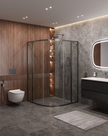 MOLVENO-R-11-90+20-C-BORO-IV Душевой уголок, артикул MOLVENO-R-11-90+20-C-BORO-IV