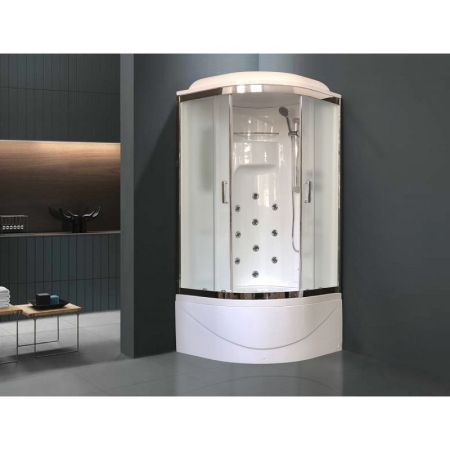 Душевая кабина Royal Bath NRW 100x100 RB100NRW-C-CH-P с паром с гидромассажем, артикул RB100NRW-C-CH-P
