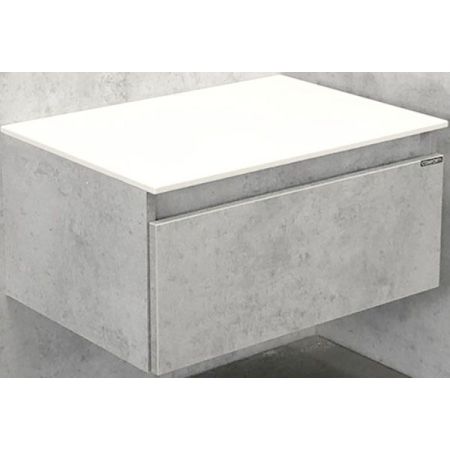 Тумба Comforty Осло 60 00-00000838 подвесная Бетон светлый, артикул 00-00000838