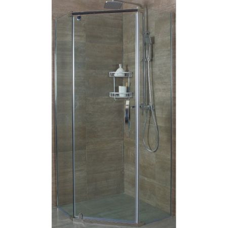 Душевой уголок Alex Baitler AB 245-100 100х100 профиль Хром стекло тонированное, артикул AB245-100