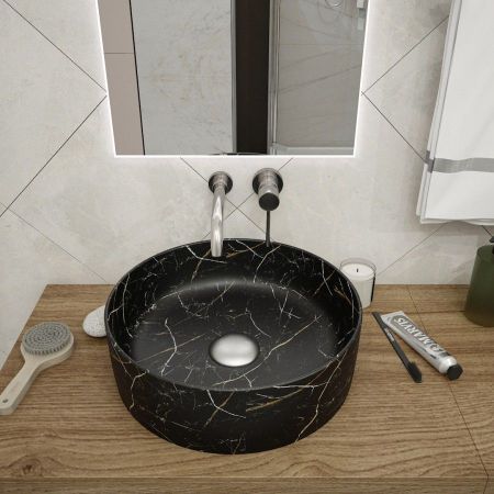 Раковина чаша Maretti EA13NS10-560MR, черный мрамор, артикул EA13NS10-560MR