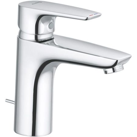 Смеситель для раковины, Kludi, Pure&Solid, тип открывания воды-однорычажный, тип регулирования воды-керамический картридж, монтаж-на раковину/столешницу, отверстия для монтажа-1, высота, мм-160, вынос излива, мм-115, донный клапан-есть, тип подводки-гибка, артикул 342900575