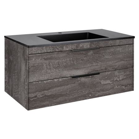 База под раковину Chiara 2D 1000 подвесная, 2 выкатных ящика soft-close, G.Stone, артикул VMC-2C2100GS