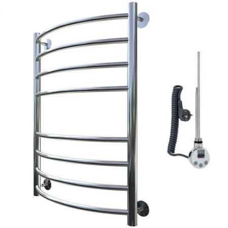 Электрический полотенцесушитель Тругор Приоритет 2 элТЭН 80x40 Хром, артикул Приоритет2/элТЭН8040