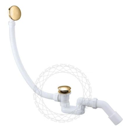 Слив-перелив (автомат, 90 см.) FILARETE FL90GO, золото