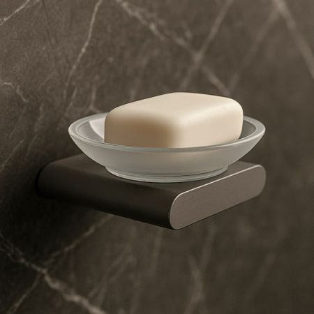 Мыльница Knotlor SD101GM, оружейная сталь, артикул SD101GM