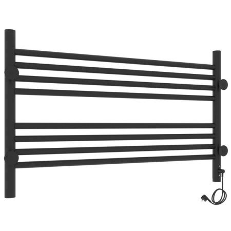 Полотенцесушитель электро "Оливия ЧКЧ8 800*500", черный муар, левый