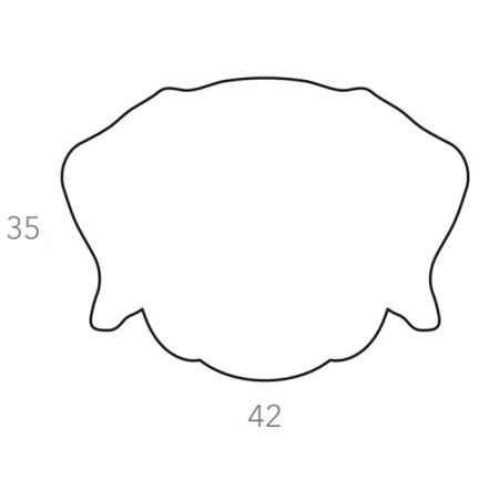 ADJ Плейсмат детский Dog, 42x35 см., цвет: капучино/шоколад, артикул 0101.04/06