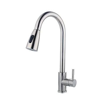 Смеситель для кухни с режимом "душ" G.Lauf ZAP4-H090, нержавеющая сталь