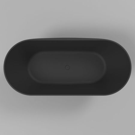 Ванна WHITECROSS Coral X 170x77 (черный мат) иск. камень