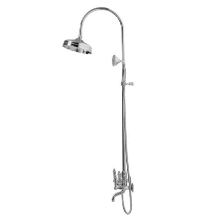 Душевая стойка со смесителем для ванны, верхнего и ручного душа CEZARES FIRST-CVD, артикул FIRST-CVD-02-M