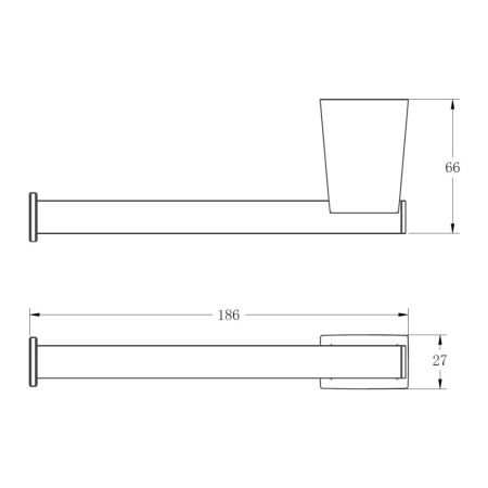 Держатель для туалетной бумаги BELZ B91103-2, хром