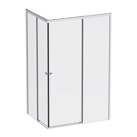 W94G-403-12090-MТ Душевое ограждение X-Joy Square Slide 120х90, мат хром, прозрачное, артикул W94G-403-12090-MТ