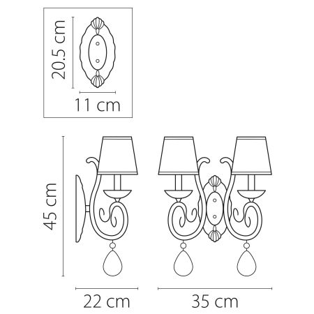 Бра Ricerco Lightstar Premium 693624, артикул 693624