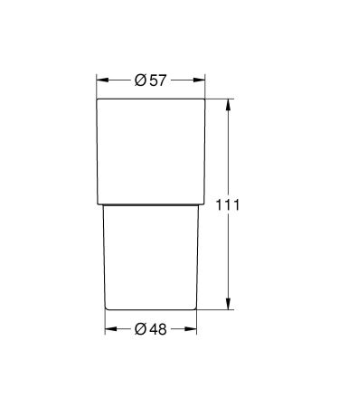 Стакан GROHE Atrio New (40254003), артикул 40254003