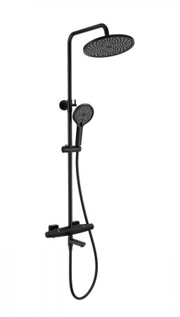 Душевая система с термостатом WONZON & WOGHAND NEO, Черный матовый (WW-B3046-A1-MB), артикул WW-B3046-A1-MB