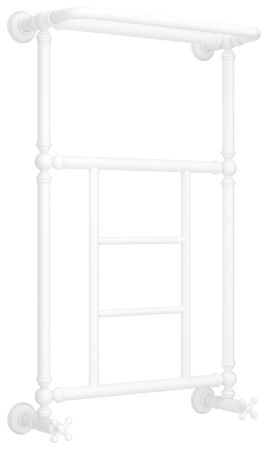 Полотенцесушитель водяной "Ренессанс 1452" 860х500 (Матовый белый), артикул 30-0282-8650