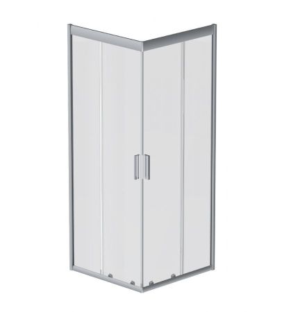 W90G-403-090MT Gem душ.ограждение 90х90 квадрат,стекло прозрачное,профиль мат. серебро, без поддона