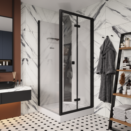 Кабина BELLA901B душевая без крыши Cerutti SPA (90x90x215-225)