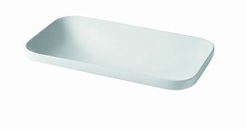 Hidra Gio,  встраиваемая прямоугольная раковина с закругленными краями 60x37x15h см, цвет белый матовый