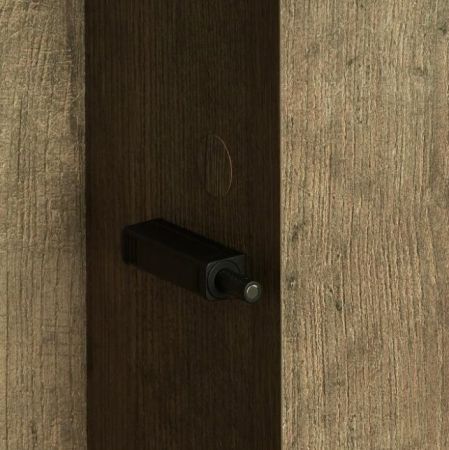 Шкаф пенал Акватон Терра 35 1A247503TEKA0 подвесной Дуб Кантри Антрацит матовый, артикул 1A247503TEKA0