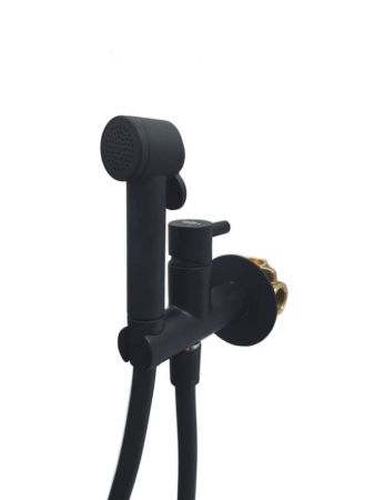 Гигиенический душ со смесителем Webert Elio EL870303560PVC, черный, артикул EL870303560PVC