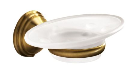 Gedy Romance, настенная стеклянная мыльница, цвет бронза, артикул 7511(44)