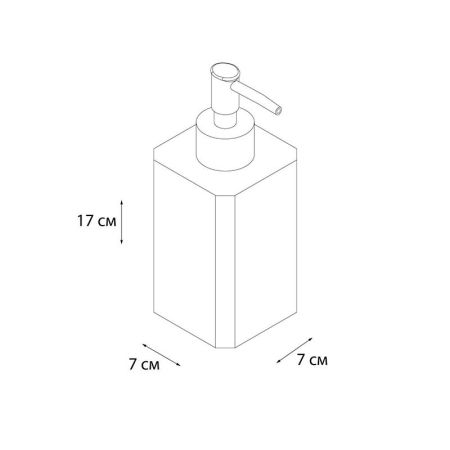 Дозатор жидкого мыла FIXSEN DONY FX-232-1, белый/голубой, артикул FX-232-1