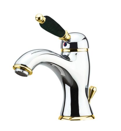 Смеситель для раковины Fiore IMPERIAL BLACK 89CO5221, хром/золото, артикул 89CO5221