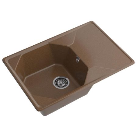 Кухонная мойка GranFest UNIQUE 740L, терракот, артикул U-740L терракот