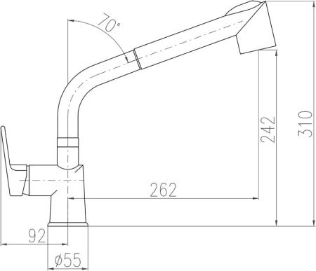 Смеситель для кухни Rav Slezak Colorado CO111.5CMAT