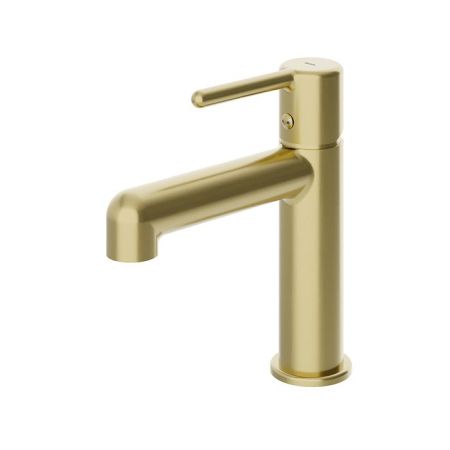 Смеситель для умывальника, золотой матовый, Aiger, IDDIS (AIGMG00i01), артикул AIGMG00i01