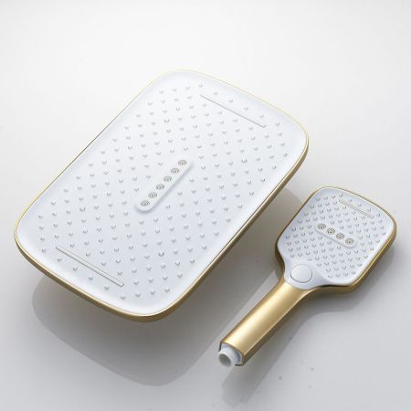 Душевая система Shevanik S4036G, золотой сатин