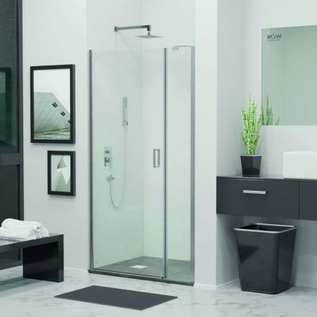 Душевая дверь RGW LE-008 (LE-003 + Z-09 + профиль A-14) (Прозрачное, 1100), артикул 351200883-11