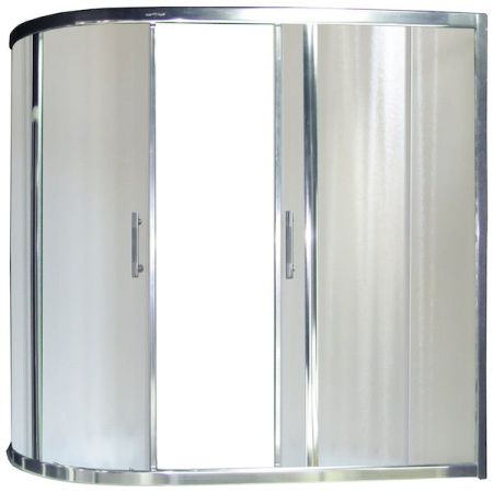 Шторка на ванну Royal Bath Azur RB150AZUR-C 150 профиль Хром стекло матовое