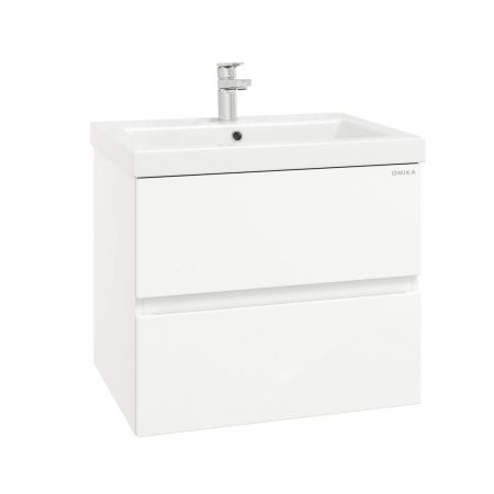 Тумба Onika Эвада 60 подвесная, белая (ум. Como 60)