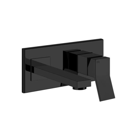 Gessi Rettangolo K Встраиваемый однорычажный смеситель для раковины, излив 147мм(внешние части), цвет: черный, артикул 53089#299