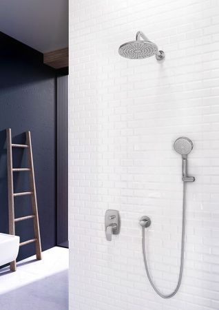 Верхний душ Webert Comfort AC0013 Хром с лейкой из PVC, артикул AC0013015PVC