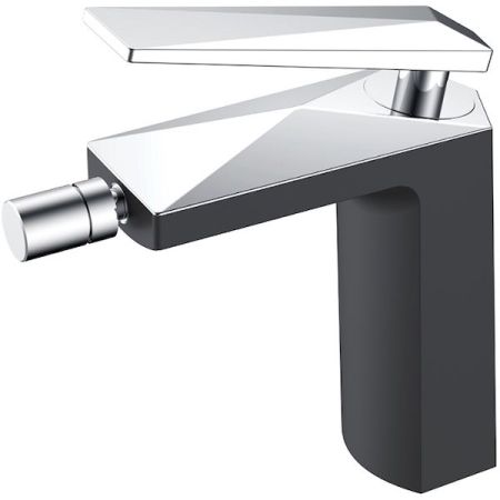 Смеситель для биде ЧЕРНЫЙ+ХРОМ, артикул 376-B