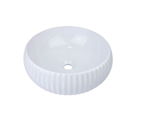 Раковина чаша Bronze de Luxe Эмеральда 1382W, белый, артикул 1382W