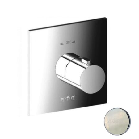 Смеситель для душа встраиваемый с термостатом Webert Elio EL972101345, никель, артикул EL972101345