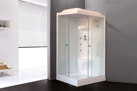 Душевая кабина Royal Bath RB 8120HP7-WC (белое/матовое) правая, артикул RB8120HP7-WC-R