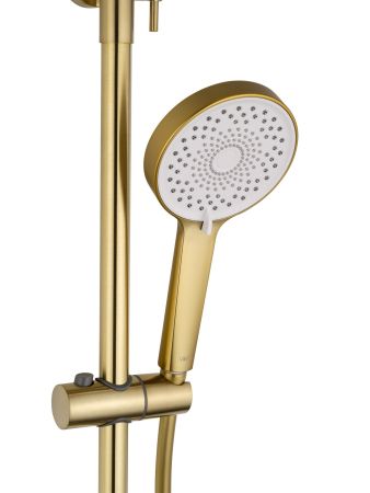 Душевая система WONZON & WOGHAND TOR, Брашированное золото (WW-88047073-BG), артикул WW-88047073-BG