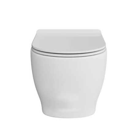 Унитаз Modula подвесной безободковый с крепежом, белый глянцевый, артикул MO.wc.02