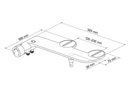 Приставка-биде Damixa Option 215000000 Белая