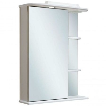 Зеркальный шкаф Runo Магнолия 50 4620750021795 с подсветкой Белый