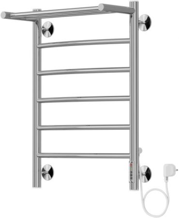 Электрический полотенцесушитель Terminus Классик П6 450x650 4630080267107 с полкой Хром