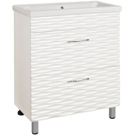 Тумба под раковину Style Line Ассоль 70 Люкс Plus ЛС-00000358 Техно платина, артикул ЛС-00000358