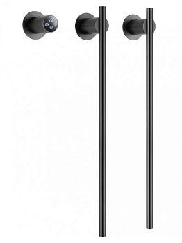 Полотенцесушитель электрический встраиваемый WONZON & WOGHAND DORTMUND, Темный графит (WW-A362-GM)